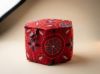 Picture of Handcrafted Terracotta Red Kantha Embroidery Hexagonal Storage Box – Santiniketan Fabric Organiser