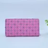 Picture of Handcrafted Pink Kantha Embroidery Double-Zipper Wallet – Santiniketan Long Fabric Clutch